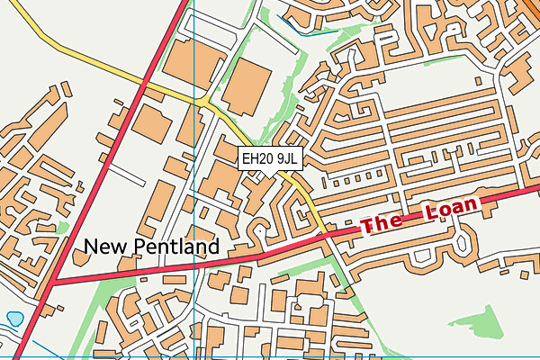 EH20 9JL map - OS VectorMap District (Ordnance Survey) EH20 9JL map - OS VectorMap District (Ordnance Survey)