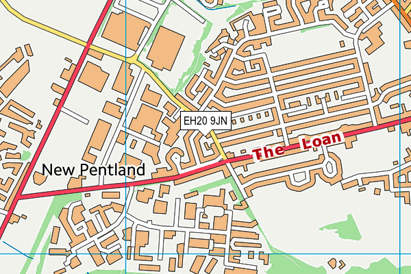 EH20 9JN map - OS VectorMap District (Ordnance Survey) EH20 9JN map - OS VectorMap District (Ordnance Survey)