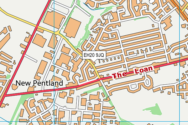 EH20 9JQ map - OS VectorMap District (Ordnance Survey) EH20 9JQ map - OS VectorMap District (Ordnance Survey)