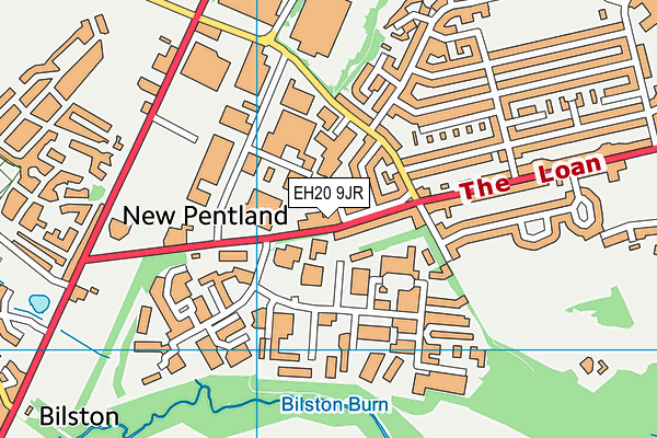 EH20 9JR map - OS VectorMap District (Ordnance Survey) EH20 9JR map - OS VectorMap District (Ordnance Survey)