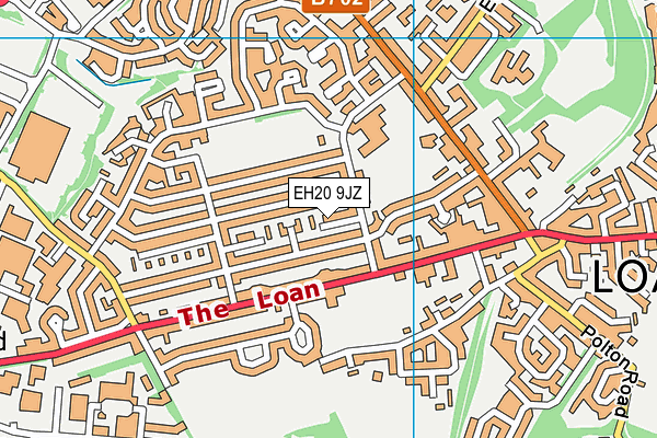 EH20 9JZ map - OS VectorMap District (Ordnance Survey) EH20 9JZ map - OS VectorMap District (Ordnance Survey)