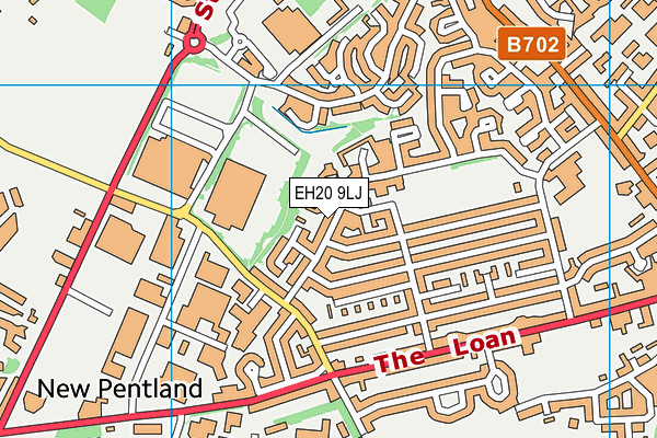 EH20 9LJ map - OS VectorMap District (Ordnance Survey) EH20 9LJ map - OS VectorMap District (Ordnance Survey)