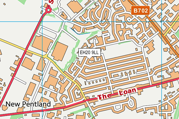 EH20 9LL map - OS VectorMap District (Ordnance Survey) EH20 9LL map - OS VectorMap District (Ordnance Survey)