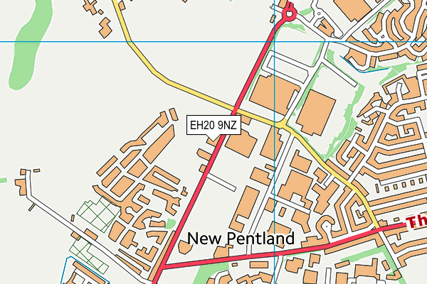 EH20 9NZ map - OS VectorMap District (Ordnance Survey) EH20 9NZ map - OS VectorMap District (Ordnance Survey)