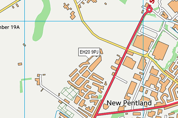 EH20 9PJ map - OS VectorMap District (Ordnance Survey) EH20 9PJ map - OS VectorMap District (Ordnance Survey)