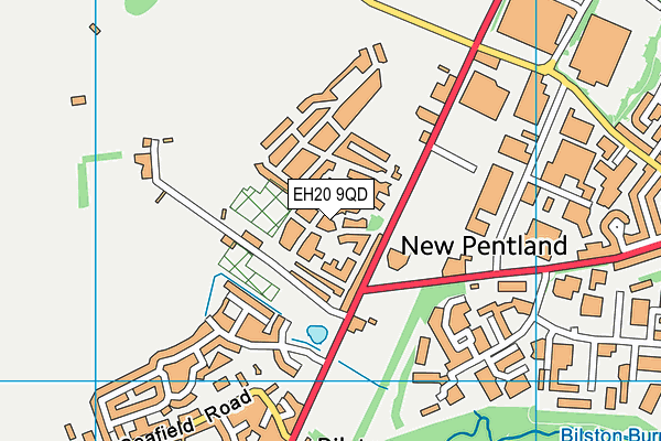 EH20 9QD map - OS VectorMap District (Ordnance Survey) EH20 9QD map - OS VectorMap District (Ordnance Survey)