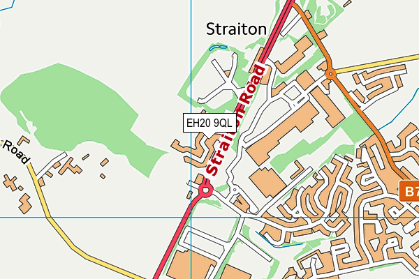 EH20 9QL map - OS VectorMap District (Ordnance Survey)
