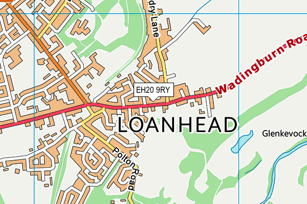 EH20 9RY map - OS VectorMap District (Ordnance Survey) EH20 9RY map - OS VectorMap District (Ordnance Survey)