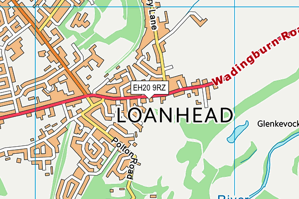 EH20 9RZ map - OS VectorMap District (Ordnance Survey) EH20 9RZ map - OS VectorMap District (Ordnance Survey)