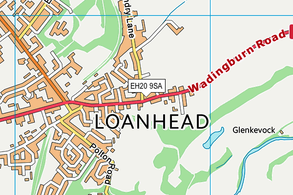 EH20 9SA map - OS VectorMap District (Ordnance Survey) EH20 9SA map - OS VectorMap District (Ordnance Survey)