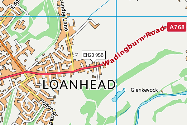 EH20 9SB map - OS VectorMap District (Ordnance Survey) EH20 9SB map - OS VectorMap District (Ordnance Survey)