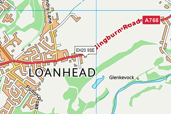 EH20 9SE map - OS VectorMap District (Ordnance Survey) EH20 9SE map - OS VectorMap District (Ordnance Survey)