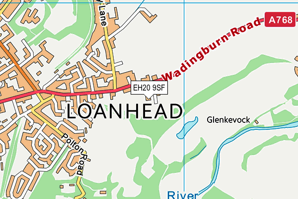 EH20 9SF map - OS VectorMap District (Ordnance Survey) EH20 9SF map - OS VectorMap District (Ordnance Survey)