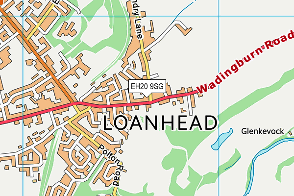 EH20 9SG map - OS VectorMap District (Ordnance Survey) EH20 9SG map - OS VectorMap District (Ordnance Survey)