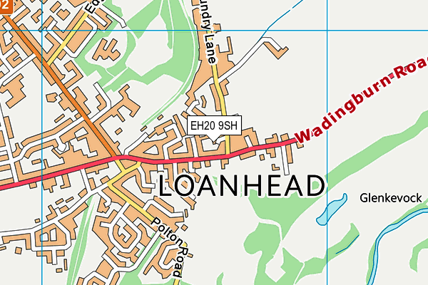 EH20 9SH map - OS VectorMap District (Ordnance Survey) EH20 9SH map - OS VectorMap District (Ordnance Survey)