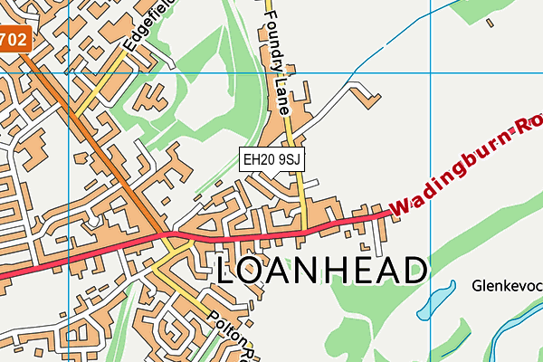 EH20 9SJ map - OS VectorMap District (Ordnance Survey) EH20 9SJ map - OS VectorMap District (Ordnance Survey)