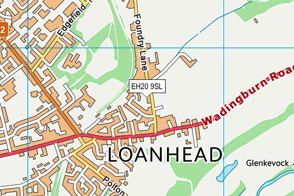 EH20 9SL map - OS VectorMap District (Ordnance Survey) EH20 9SL map - OS VectorMap District (Ordnance Survey)