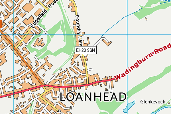 EH20 9SN map - OS VectorMap District (Ordnance Survey) EH20 9SN map - OS VectorMap District (Ordnance Survey)