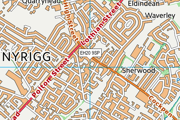 EH20 9SP map - OS VectorMap District (Ordnance Survey) EH20 9SP map - OS VectorMap District (Ordnance Survey)