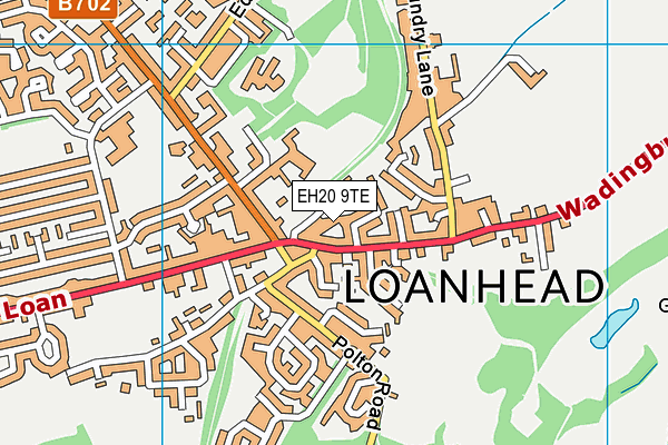 EH20 9TE map - OS VectorMap District (Ordnance Survey) EH20 9TE map - OS VectorMap District (Ordnance Survey)