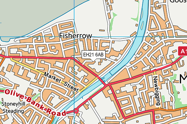 EH21 6AB map - OS VectorMap District (Ordnance Survey) EH21 6AB map - OS VectorMap District (Ordnance Survey)