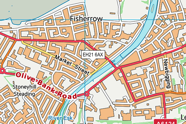 EH21 6AX map - OS VectorMap District (Ordnance Survey) EH21 6AX map - OS VectorMap District (Ordnance Survey)