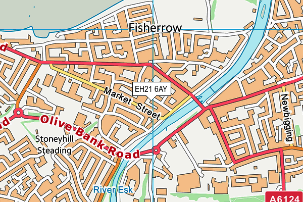 EH21 6AY map - OS VectorMap District (Ordnance Survey) EH21 6AY map - OS VectorMap District (Ordnance Survey)