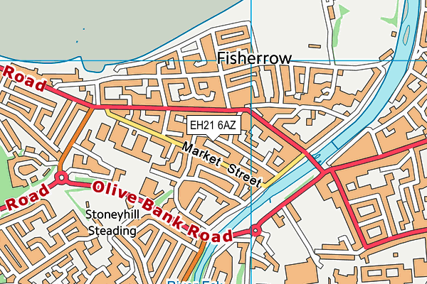 EH21 6AZ map - OS VectorMap District (Ordnance Survey) EH21 6AZ map - OS VectorMap District (Ordnance Survey)