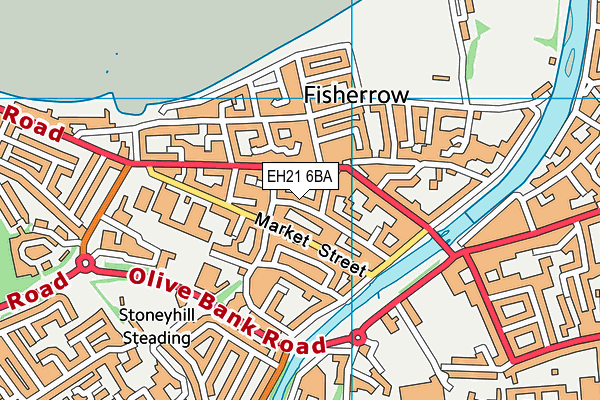 EH21 6BA map - OS VectorMap District (Ordnance Survey) EH21 6BA map - OS VectorMap District (Ordnance Survey)