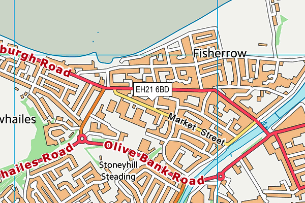 EH21 6BD map - OS VectorMap District (Ordnance Survey) EH21 6BD map - OS VectorMap District (Ordnance Survey)