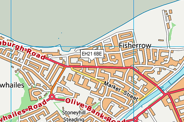 EH21 6BE map - OS VectorMap District (Ordnance Survey) EH21 6BE map - OS VectorMap District (Ordnance Survey)
