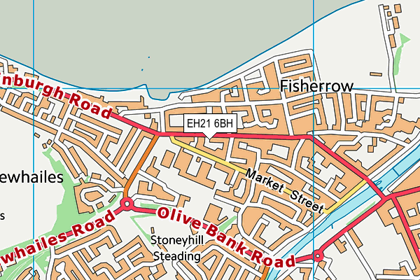 EH21 6BH map - OS VectorMap District (Ordnance Survey) EH21 6BH map - OS VectorMap District (Ordnance Survey)