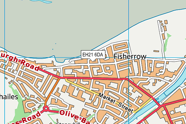EH21 6DA map - OS VectorMap District (Ordnance Survey) EH21 6DA map - OS VectorMap District (Ordnance Survey)