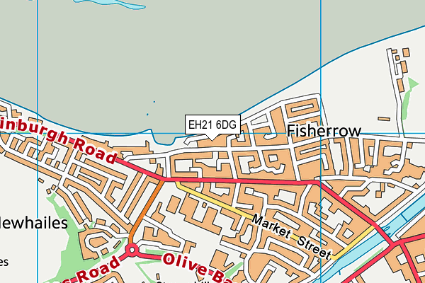 EH21 6DG map - OS VectorMap District (Ordnance Survey) EH21 6DG map - OS VectorMap District (Ordnance Survey)