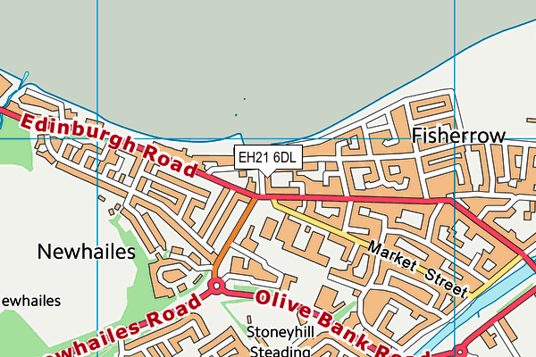 EH21 6DL map - OS VectorMap District (Ordnance Survey) EH21 6DL map - OS VectorMap District (Ordnance Survey)
