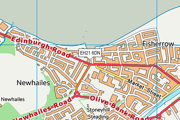 EH21 6DN map - OS VectorMap District (Ordnance Survey) EH21 6DN map - OS VectorMap District (Ordnance Survey)