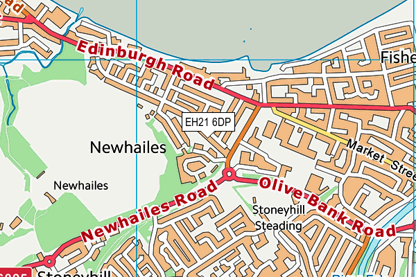 EH21 6DP map - OS VectorMap District (Ordnance Survey) EH21 6DP map - OS VectorMap District (Ordnance Survey)