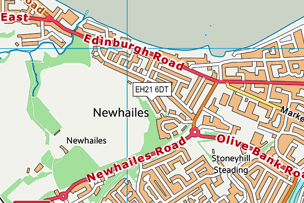 EH21 6DT map - OS VectorMap District (Ordnance Survey) EH21 6DT map - OS VectorMap District (Ordnance Survey)