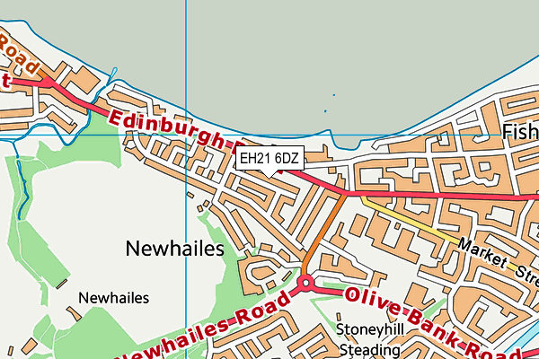 EH21 6DZ map - OS VectorMap District (Ordnance Survey) EH21 6DZ map - OS VectorMap District (Ordnance Survey)