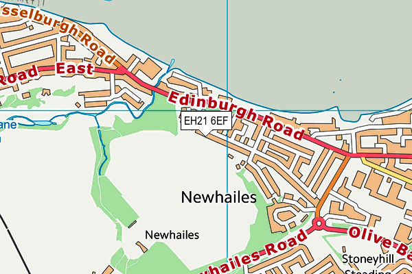 EH21 6EF map - OS VectorMap District (Ordnance Survey) EH21 6EF map - OS VectorMap District (Ordnance Survey)