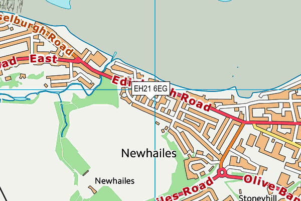 EH21 6EG map - OS VectorMap District (Ordnance Survey) EH21 6EG map - OS VectorMap District (Ordnance Survey)