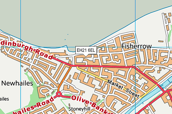 EH21 6EL map - OS VectorMap District (Ordnance Survey) EH21 6EL map - OS VectorMap District (Ordnance Survey)