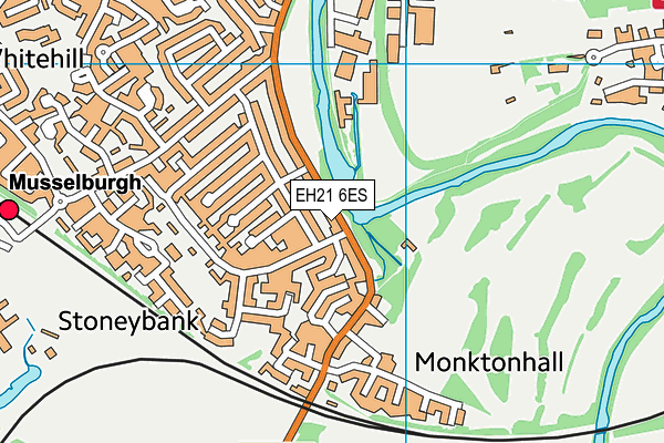 EH21 6ES map - OS VectorMap District (Ordnance Survey) EH21 6ES map - OS VectorMap District (Ordnance Survey)