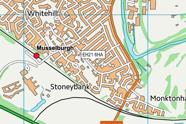 EH21 6HA map - OS VectorMap District (Ordnance Survey) EH21 6HA map - OS VectorMap District (Ordnance Survey)