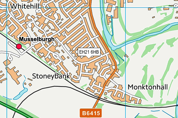 EH21 6HB map - OS VectorMap District (Ordnance Survey) EH21 6HB map - OS VectorMap District (Ordnance Survey)
