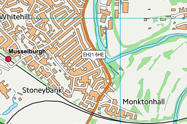 EH21 6HE map - OS VectorMap District (Ordnance Survey) EH21 6HE map - OS VectorMap District (Ordnance Survey)