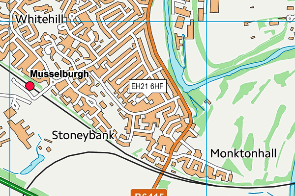 EH21 6HF map - OS VectorMap District (Ordnance Survey) EH21 6HF map - OS VectorMap District (Ordnance Survey)