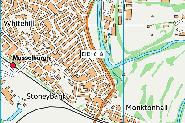 EH21 6HG map - OS VectorMap District (Ordnance Survey) EH21 6HG map - OS VectorMap District (Ordnance Survey)