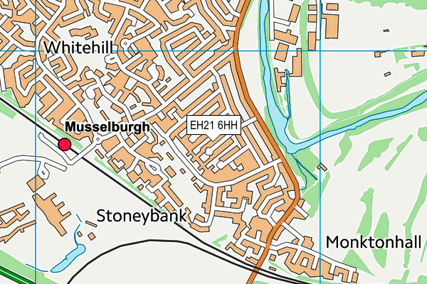 EH21 6HH map - OS VectorMap District (Ordnance Survey) EH21 6HH map - OS VectorMap District (Ordnance Survey)