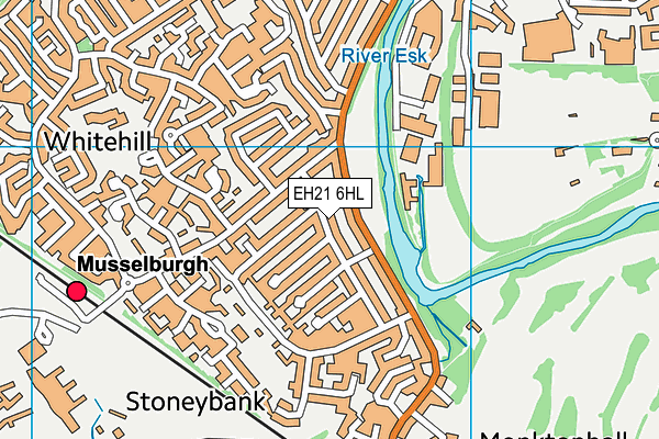 EH21 6HL map - OS VectorMap District (Ordnance Survey) EH21 6HL map - OS VectorMap District (Ordnance Survey)